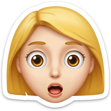 Sorprise face sticker