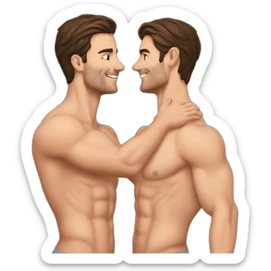 sexy-posing-very-fit-brunette-caucasian-gay-men-makingout sticker