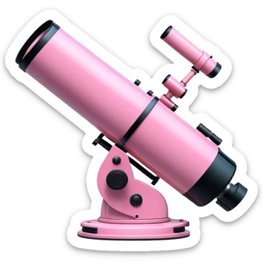pink hubble telescope sticker