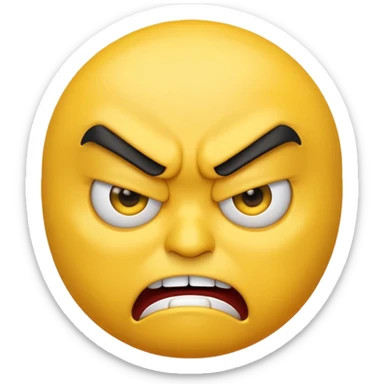 A mad emoji  sticker