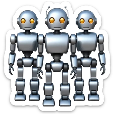 Create an AI generated robots sticker