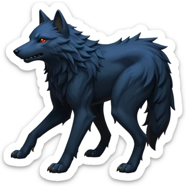 shadow wolf and blazefury sticker