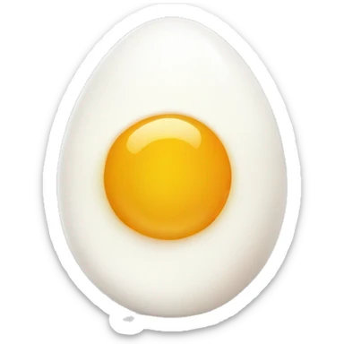 Half a boiled egg sticker