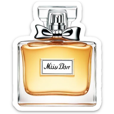 Miss dior perfume sticker