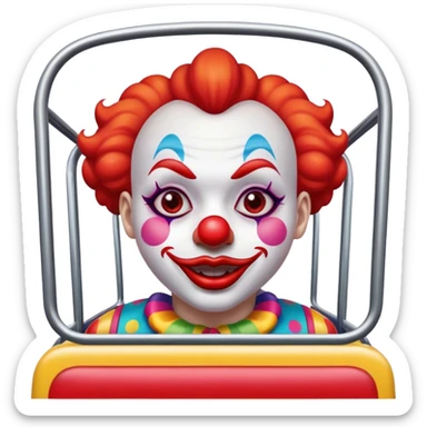 Payaso en autobús sticker