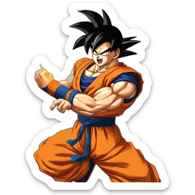 goku kamehameha dragon ball super sticker