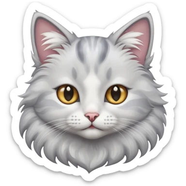 I want a cat with starry eyes sticker