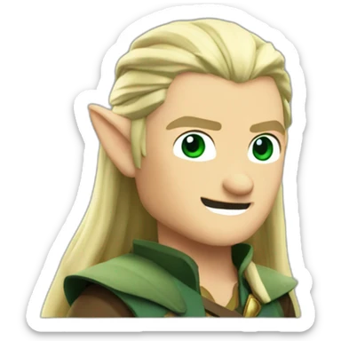 Legolas thumbs up sticker