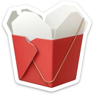 chinese takeout food container sticker