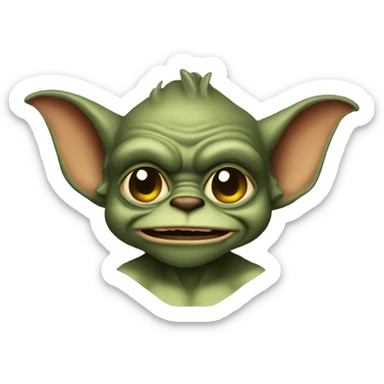 a gremlin  sticker