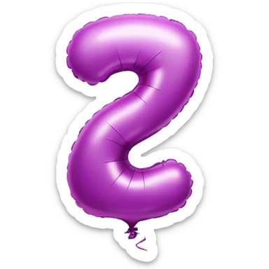 balloon-shaped-like-number-7-birthday-balloon-shape sticker