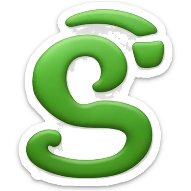 letters: G A N G sticker