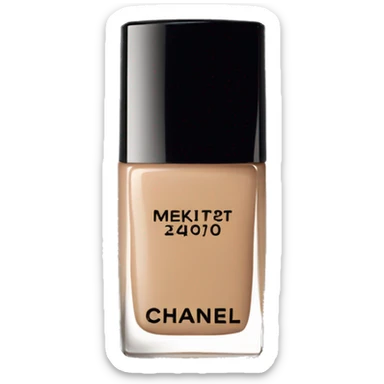 beige chanel makeup sticker