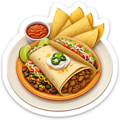 Mexican food sticker