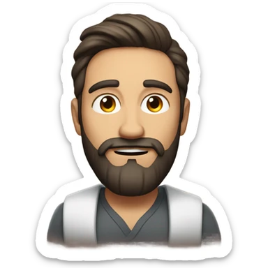 Brunette bearded hope dealer  sticker