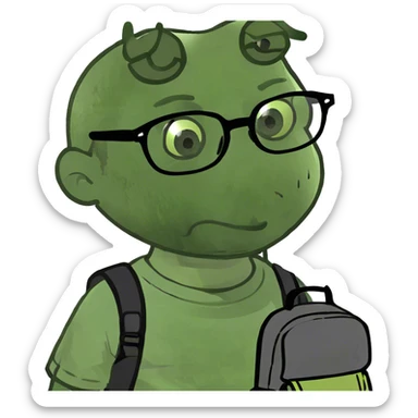 Black boy that is a nerd sticker