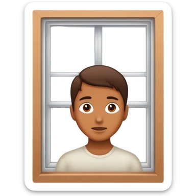 intimate moment by the window sticker