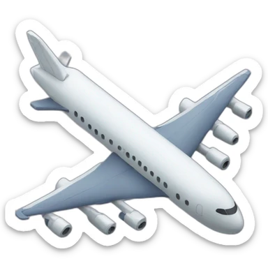 an airplane with a crown on its nose sticker