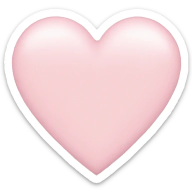 Light pink heart sticker