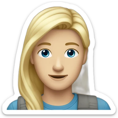 blonde-guy-with-blue-eyes-and-brunnette-haired-girl sticker