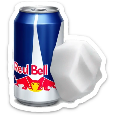 Redbull white sticker