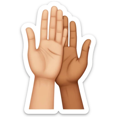 Person extending hand to another person, first step in trust building sticker