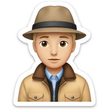 Fanta mir Jacke und Hut  sticker