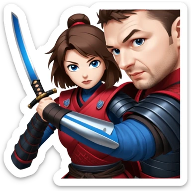 Fierce Samurai sticker