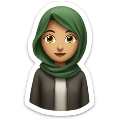 Palestinian girl sticker
