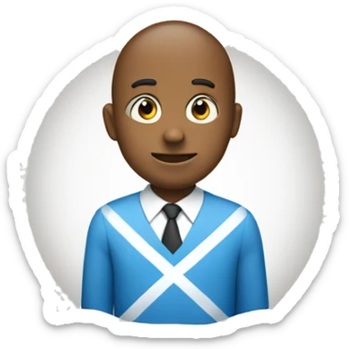 blue circle with a white check mark sticker