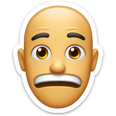 flushed expression sticker