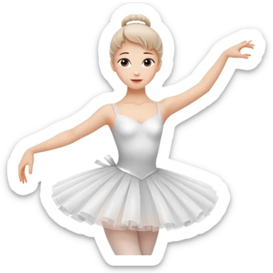 Ballerina spinning sticker
