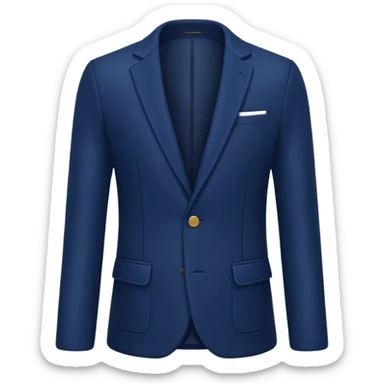 plain isolated dark blue blazer sticker