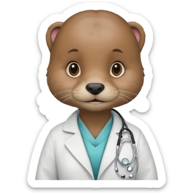 haz una nutria femenina como nutriologa sticker