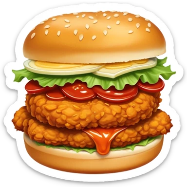 Hot chicken sandwich  sticker
