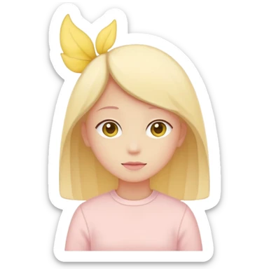 Embrace (silhouette/minimalism) in soft pink, beige and yellow pastel light sticker