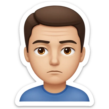 Person hesatating sticker