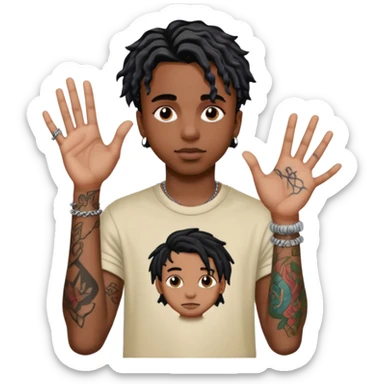 Playboi carti yvl hand  sticker