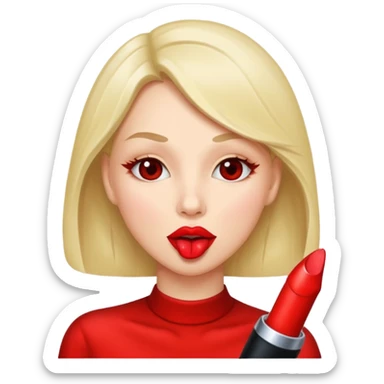 woman licking tip of penis sticker