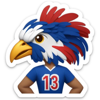 Coq de l’équipe de France de rugby sticker