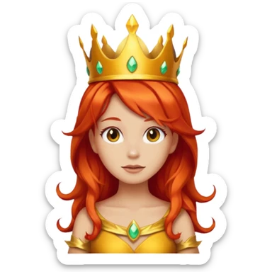 flame princess like in adventure time sticker