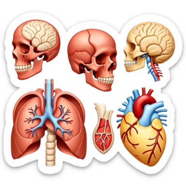 Human anatomy and physiology sticker