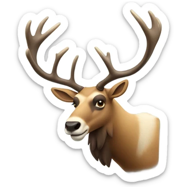 A caribou named Lou  sticker