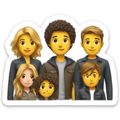 a 7 people group in the tour sticker