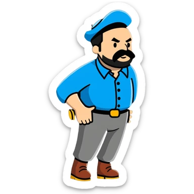 Captain Haddock sticker