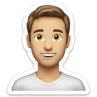 George Russel Formule 1 brown hair sticker