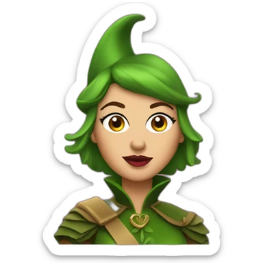 Robin Hood wearing as drag queen sticker