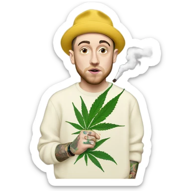 Mac miller smoking weed sticker