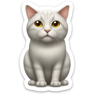 Cat with a biggest butt sticker