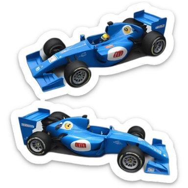 Alpine f1 car punk and bleu  sticker